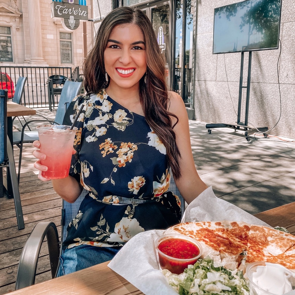 Old Shoulder Tie Waist Blouse